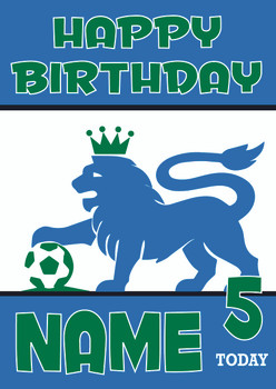 Personalised Retro Fa Cup Logo Football Birthday Card Personalised Retro Fa Cup Logo Football Birthday Card