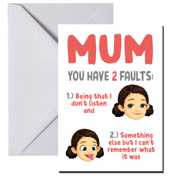 Md28 Mum You Have 2 Faults 1 Being That I Dont Listen And 2 Something Else But I Cant Remember What It Was