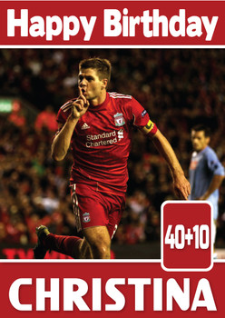 Personalised Steven Gerrard Liverpool Sports Football Birthday Card Sa Personalised Steven Gerrard Liverpool Sports Football Birthday Card Sa