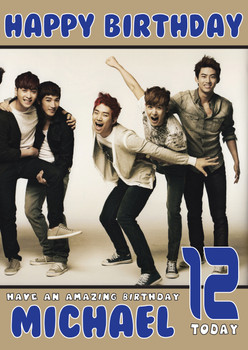 Personalised 2pm 2 Music Birthday Card Personalised 2pm 2 Music Birthday Card