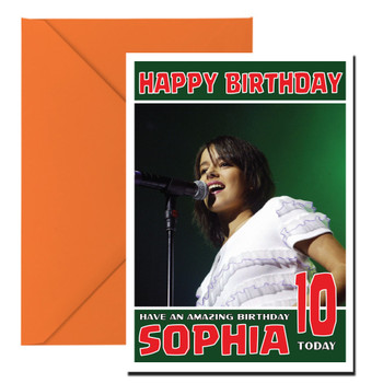 Personalised Alizee 1 Celebrity Birthday Card