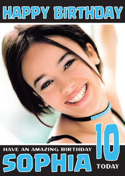 Personalised Alizee 2 Celebrity Birthday Card