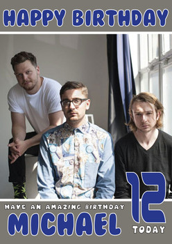 Personalised Alt-J 1 Music Birthday Card