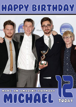 Personalised Alt-J 2 Music Birthday Card
