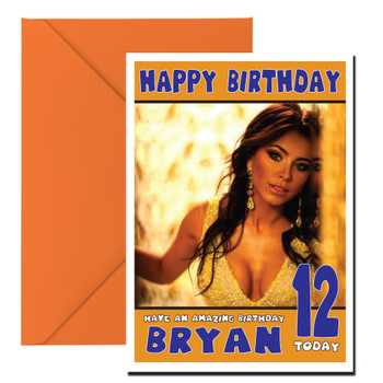 Personalised Ani Lorak Celebrity Birthday Card