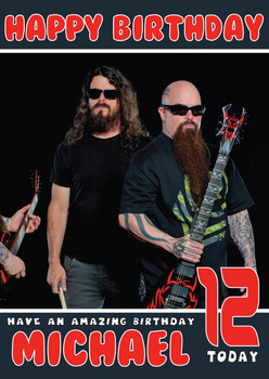 Personalised Anthrax 1 Music Birthday Card