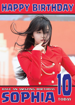 Personalised Aoa 1 Celebrity Birthday Card Personalised Aoa 1 Celebrity Birthday Card