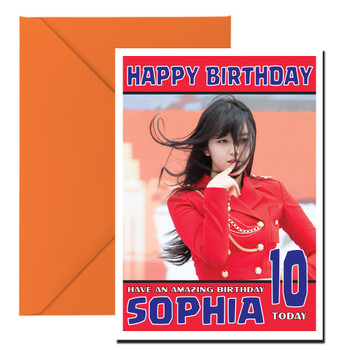 Personalised Aoa 1 Celebrity Birthday Card Personalised Aoa 1 Celebrity Birthday Card