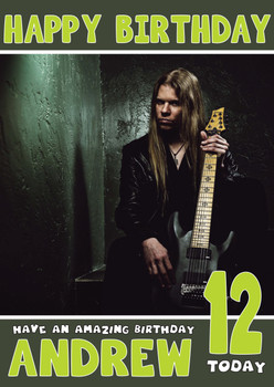 Personalised Arch Enemy 1 Celebrity Birthday Card