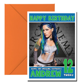 Personalised Arch Enemy 3 Celebrity Birthday Card