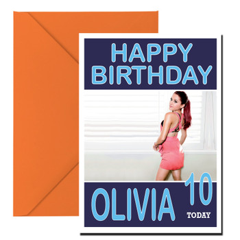 Personalised Ariana Grande Birthday Card