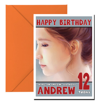 Personalised Art Yoona Sns Celebrity Birthday Card