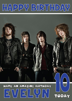 Personalised Asking Alexandria 2 Music Birthday Card