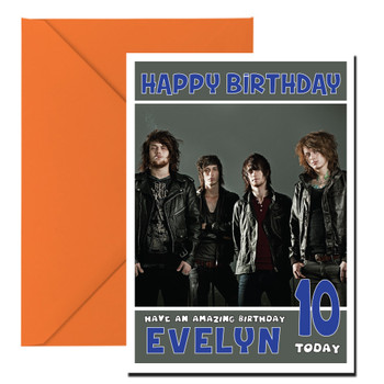 Personalised Asking Alexandria 2 Music Birthday Card