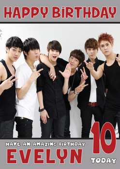 Personalised Beast 1 Music Birthday Card