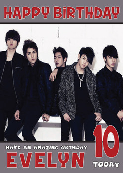 Personalised Beast 2 Music Birthday Card