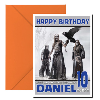 Personalised Behemoth 1 Music Birthday Card
