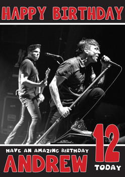 Personalised Billy Talent Celebrity Birthday Card