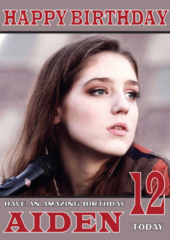 Personalised Birdy 1 Celebrity Birthday Card