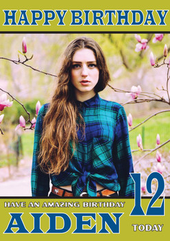 Personalised Birdy 3 Celebrity Birthday Card