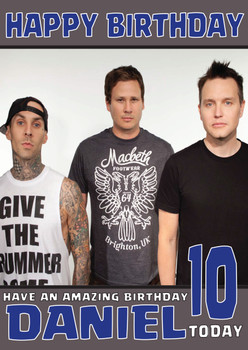 Personalised Blink 1 Music Birthday Card