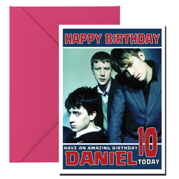 Personalised Blur 1 Music Birthday Card Personalised Blur 1 Music Birthday Card