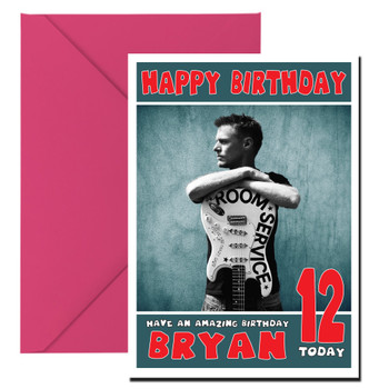 Personalised Bryan Sdams Celebrity Birthday Card Personalised Bryan Sdams Celebrity Birthday Card