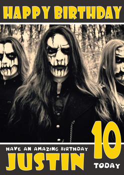 Personalised Carach Angren 1 Celebrity Birthday Card