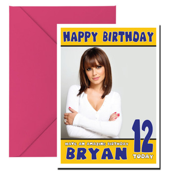 Personalised Cheryl Tweedy Celebrity Birthday Card Personalised Cheryl Tweedy Celebrity Birthday Card