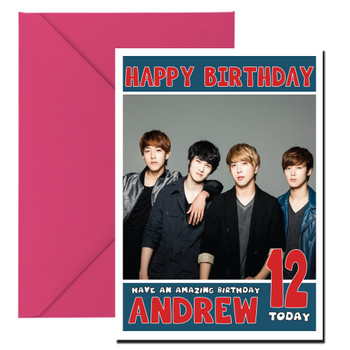 Personalised Cnblue 1 Music Birthday Card Personalised Cnblue 1 Music Birthday Card
