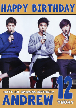 Personalised Cnblue 2 Music Birthday Card