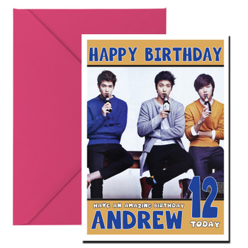 Personalised Cnblue 2 Music Birthday Card Personalised Cnblue 2 Music Birthday Card