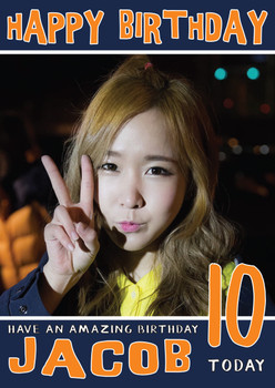 Personalised Crayon Pop 2 Celebrity Birthday Card Personalised Crayon Pop 2 Celebrity Birthday Card