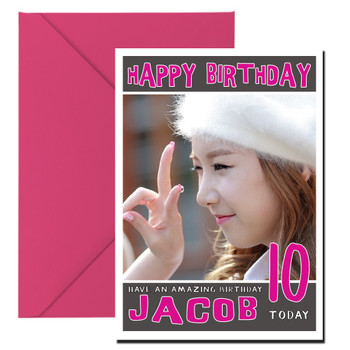 Personalised Crayon Pop 3 Celebrity Birthday Card Personalised Crayon Pop 3 Celebrity Birthday Card