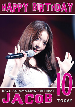 Personalised Dal Shabet 1 Celebrity Birthday Card