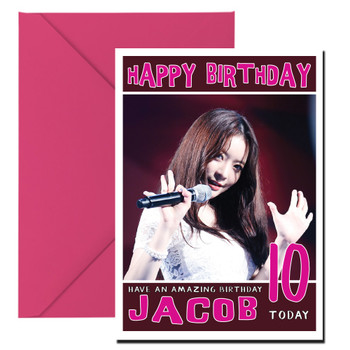 Personalised Dal Shabet 1 Celebrity Birthday Card