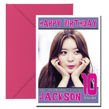 Personalised Dal Shabet 2 Celebrity Birthday Card