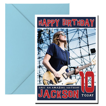 Personalised Dead Sara 1 Celebrity Birthday Card Personalised Dead Sara 1 Celebrity Birthday Card