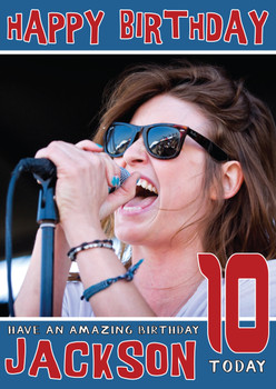 Personalised Dead Sara 2 Celebrity Birthday Card Personalised Dead Sara 2 Celebrity Birthday Card