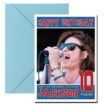 Personalised Dead Sara 2 Celebrity Birthday Card Personalised Dead Sara 2 Celebrity Birthday Card