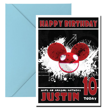 Personalised Deadmau5 1 Music Birthday Card Personalised Deadmau5 1 Music Birthday Card