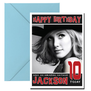 Personalised Delta Goodrem Celebrity Birthday Card