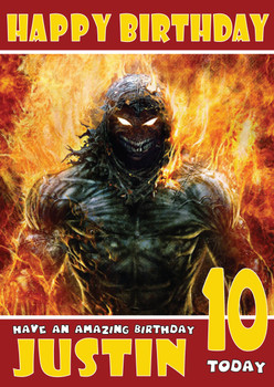 Personalised Disturbed Fantasycelebrity Birthday Card
