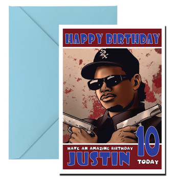 Personalised Eazy E Nwa 2 Gangsta Celebrity Birthday Card Personalised Eazy E Nwa 2 Gangsta Celebrity Birthday Card
