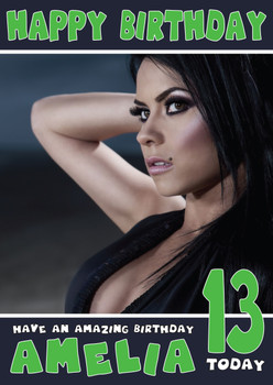 Personalised Elena Alexandra Celebrity Birthday Card Personalised Elena Alexandra Celebrity Birthday Card