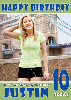 Personalised Ellie Goulding 1 Music Birthday Card