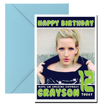 Personalised Ellie Goulding 2 Celebrity Birthday Card
