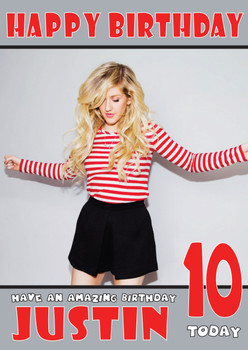 Personalised Ellie Goulding 2 Music Birthday Card