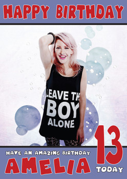 Personalised Ellie Goulding Celebrity Birthday Card