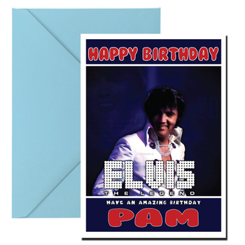Personalised Elvis Presley Celebrity Birthday Card